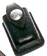 black custom leather cell phone case