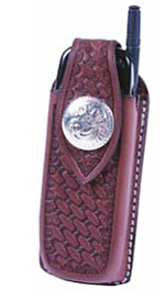tooled custom leather cell phone case